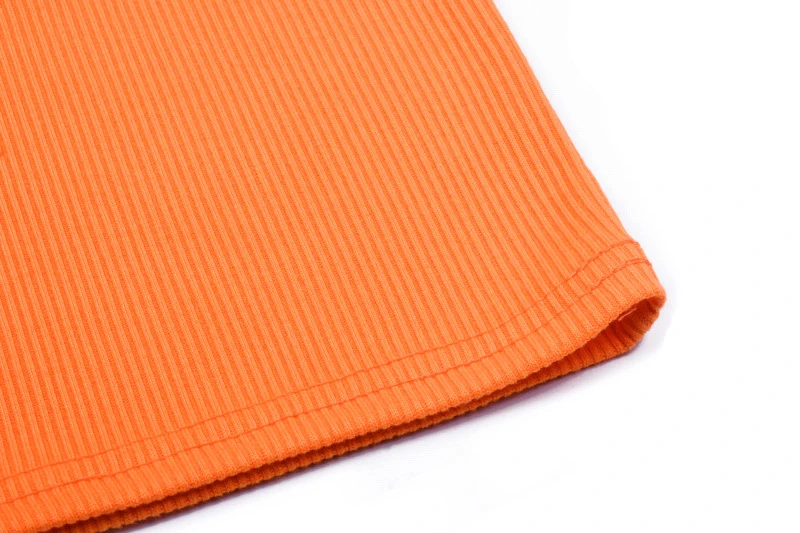 Forefair мини бодикон платье базовый оранжевый с открытыми плечами открытая спина Круглый вырез короткий сарафан сексуальное Клубное платье для женщин Лето