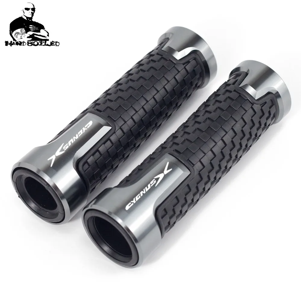 Motorcycle Hand Grips 78 22mm CNC Aluminum Rubber Gel Handle Grip For YAMAHA CYGNUSX 125 CYGNUS X 125 SMAX 155 BWS R 125 (7)_Jc