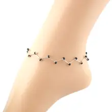 Trendy Nice Beads Silver Chain Anklet souvenir Ankle Bracelet ne Anklet Bracelet Sandal Barefoot Beach Foot Jewelry
