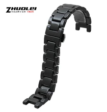 Watch band 18mm 20mm Black Ceramic Strap Band Belt Bracelet