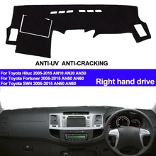 TAIJS для Toyota Fortuner Hilux SW4 2005-2011 2012 2013 Крышка приборной панели автомобиля Приборная панель коврик солнцезащитный коврик ковер приборная панель