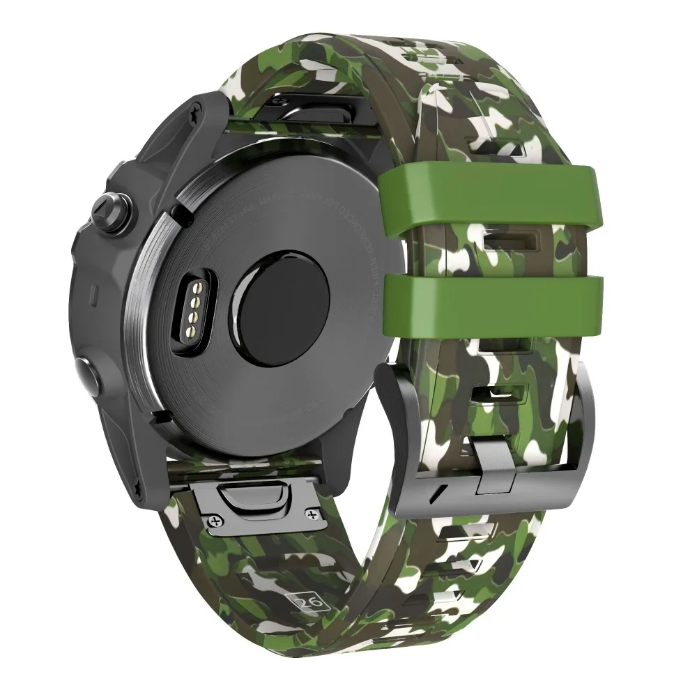 Quick Fit 26mm Watch Band Soft Silicone Camouflage Replacement Strap for Garmin Fenix5x Fenix 3  Fenix 3 HR Smart Watches High Quality 5 (9)