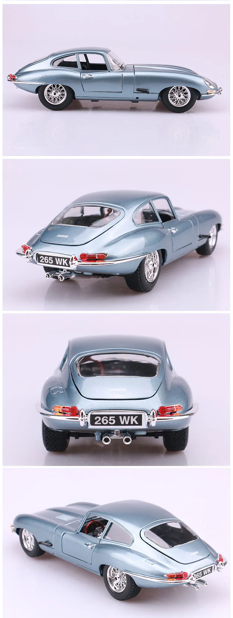 1:18 моделирование сплава спортивный автомобиль модель игрушки для Jaguar E-type с рулевым колесом управление переднее колесо рулевое управление