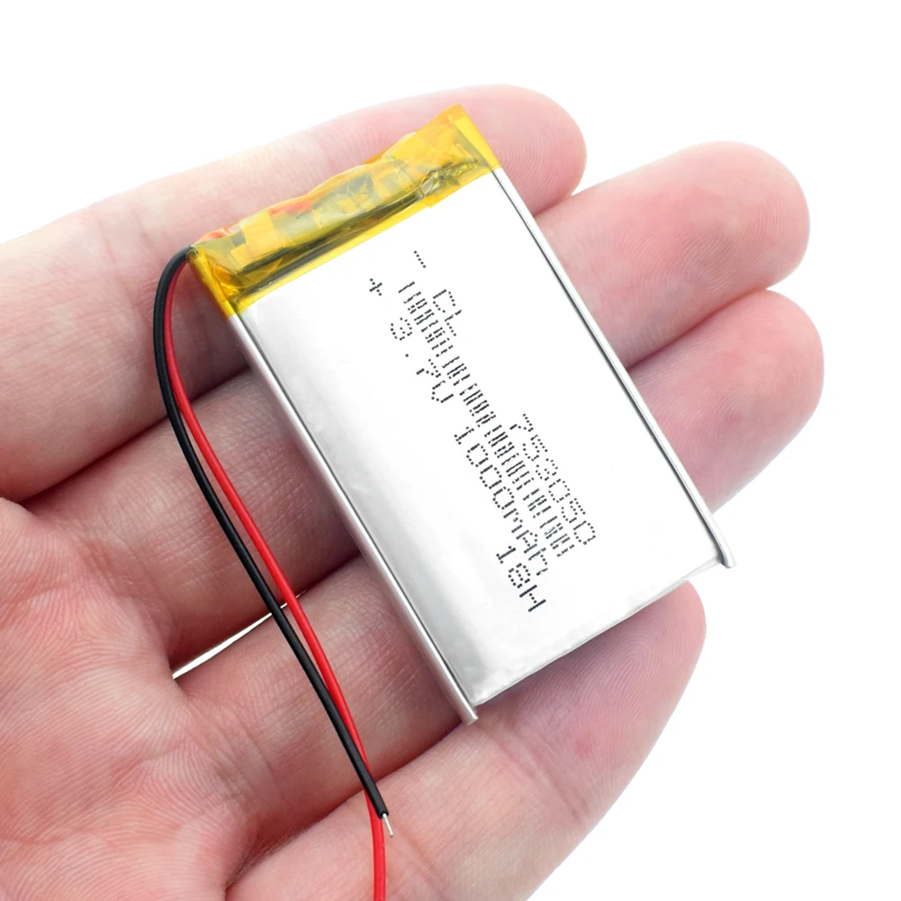 3 7 V 753050 1000mah умный дом MP3 колонки полимерная литий ионная аккумуляторная батарея