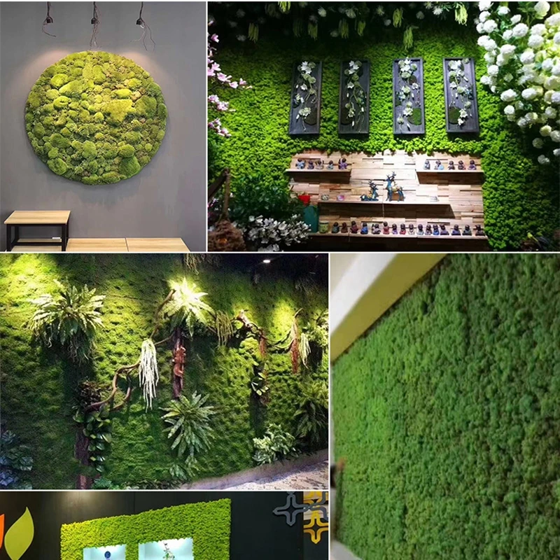 

HIGH QUALITY30~200cm Real touch Fake Moss Artificial Lawn Micro Landscape moss Grass artificiais flowers home wedding decoration