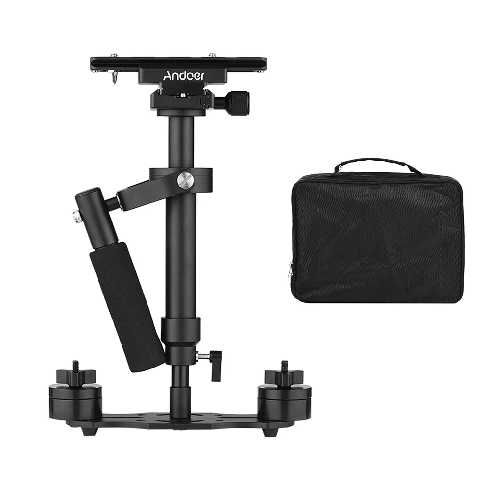 

Andoer Handheld Stabilizer Professional with Quick Release Plate and Clamp Base for Canon DSLR Cameras Lightweight Camcorders