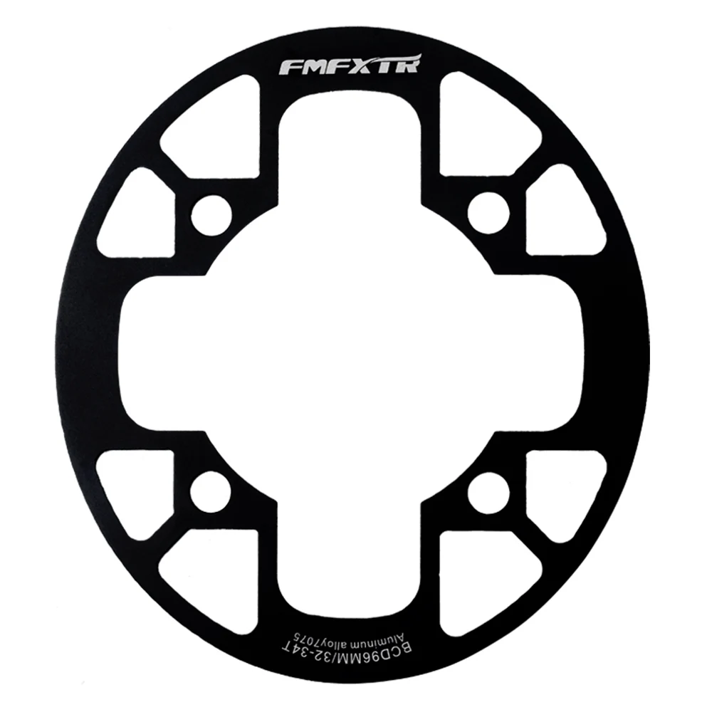 FMFXTR 96BCD 32-38teeth рукоятка MTB щит крышка велосипедная Звездочка щит горный велосипед алюминиевая цепь Защитная петля - Цвет: 32-34T Black TP