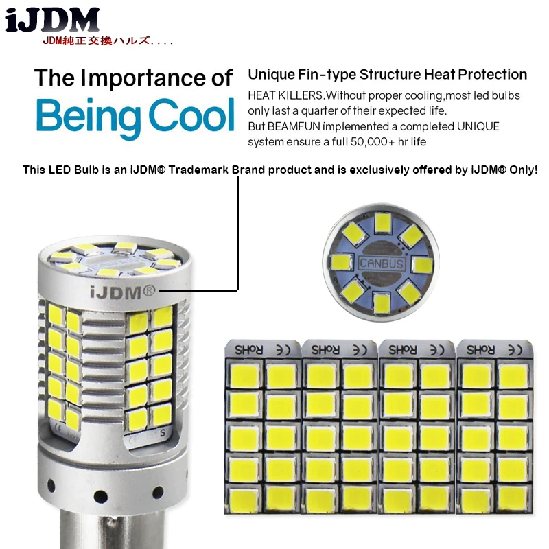 IJDM без ошибок супер яркие 15 Вт 35 SMD 1156 P21W 7506 светодиодный Сменные лампы для