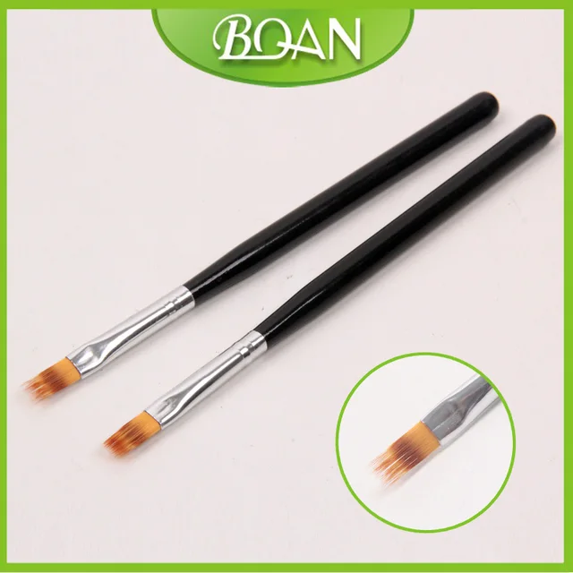Bqan New Black Wood Handle Nylon Nail Brush Ombre For Bqan New Black Wood Handle Nylon Nail Brush Ombre For Painting 50pcs Lot