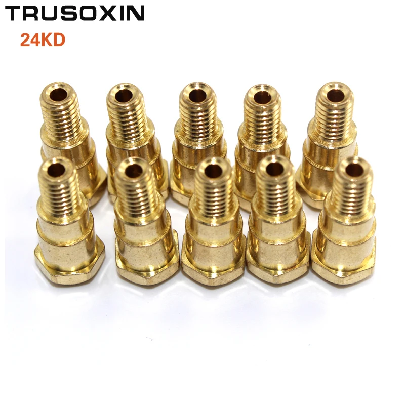 10Pcs MIG Torch Tips of 24KD/36KD MAG MIG Welding Torch CO2 Welding Machine/Welding Tool Accessories Link Rod/Electrode