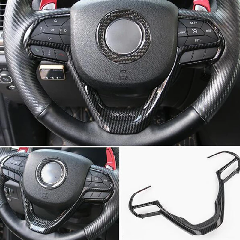 

ABS Plastic For Jeep Grand Cherokee 2014-2017 Car Steering wheel Button frame Cover Trims Car Styling Accessories