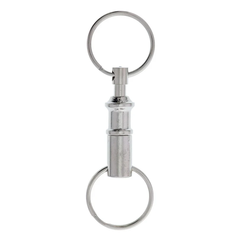 HWetR 1PC Removable Quick Release Key Chain Ring Dual Detachable Snap