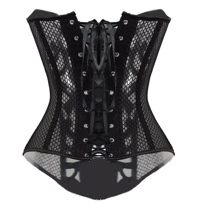 Plus-Size-Sexy-Lace-Mesh-Court-Bustiers-Corsets-2016-For-Women-Lace-Up-Slim-Body-Shapers