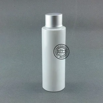 

120ml white empty plastic cosmetic bottles with aluminium cap,essential oil bottle containers,shampoo bottles packaging