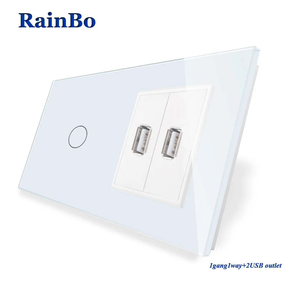 RainBo сенсорный экран управления закаленное стекло панель настенный светильник