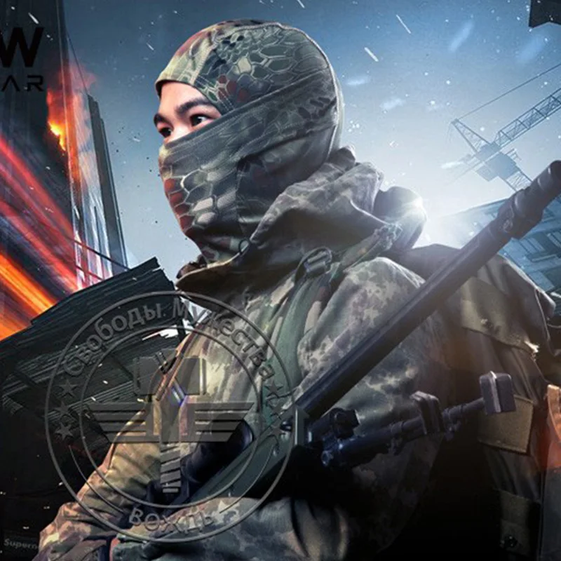 في الهواء الطلق التمويه التكتيكي بالاكلافا أقنعة العسكرية الألوان كامل الوجه الادسنس دراجة نارية التزلج الدراجات قناع هود