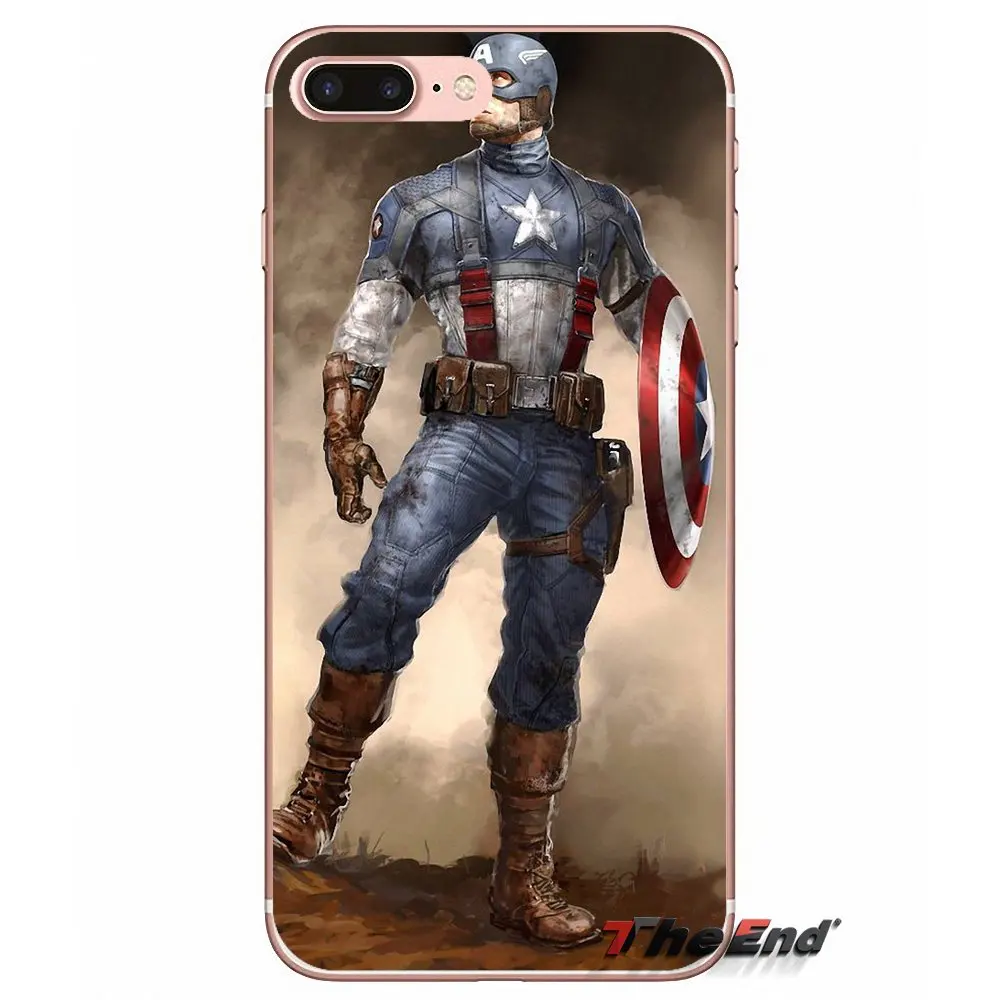 Чехол для телефона Super Hero Captain America Shield Sony Xperia M2 M4 M5 E3 T3 XA Aqua Z Z1 Z2 Z3 Z5 compact LG G4 G5 G3 G2