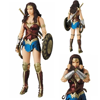 

DC Justice League Wonder Woman MAFEX 048 Action Figure Anime Collectible Model Kid Toys In Box