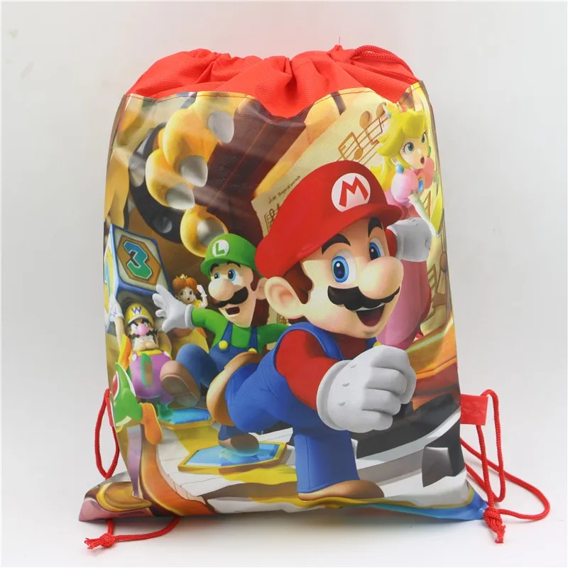 KRUCE 16 PC Super Mario Brothers Bolsas de Fiesta para niños Adultos Fiesta de cumpleaños Fiesta temática Suministros Favores 