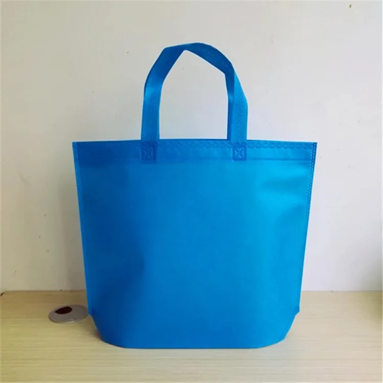 10pcsMulti-use подарочные сумки, детские сумки для дня рождения, нетканые сумки, 7 однотонных цветов с ручкой, сумка для покупок, Подарочная сумка DIY - Цвет: blue