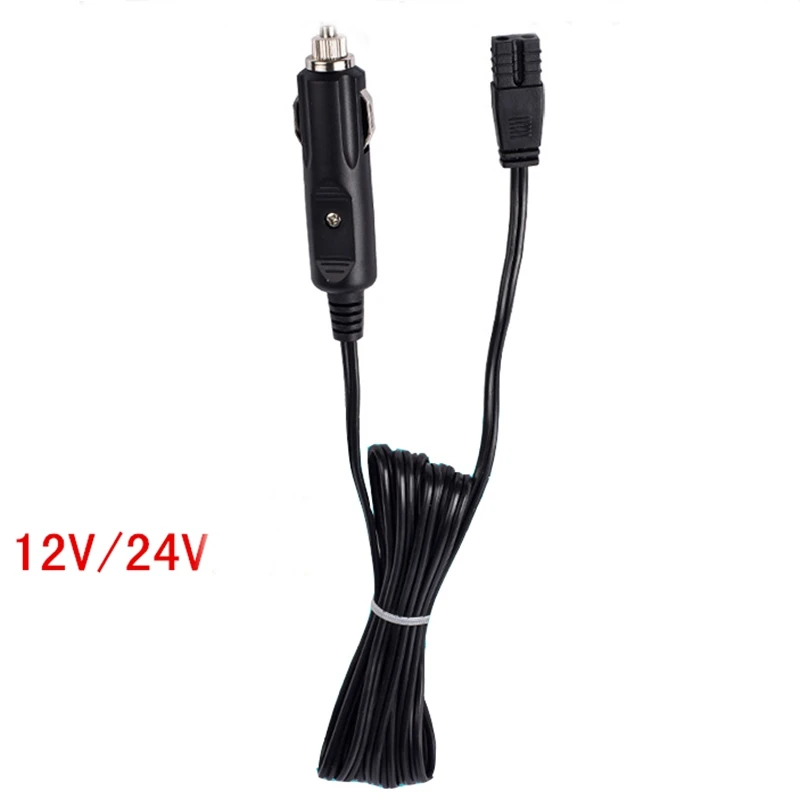 1pcs car refrigerator power cord DC24V/DC12V extension cord with fusein Power Cords & Extension