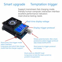 Электронный тестер нагрузки постоянного тока 35 Вт 5А Регулируемый USB Интеллектуальная защита старение резистор разрядник Напряжение Ток мощность Батарея