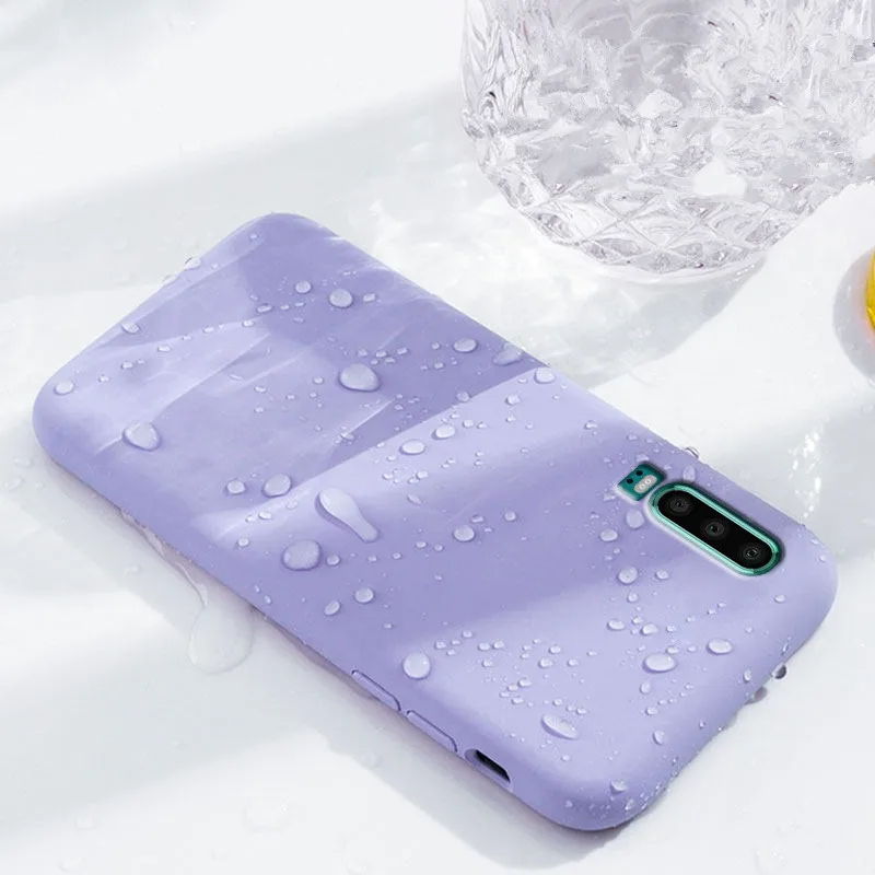 For Honor 20 Liquid Silicone Soft Case Huawei P30 Lite Nova 5 4 Pro 20i V20 Cover Original Rubber TPU Coque |