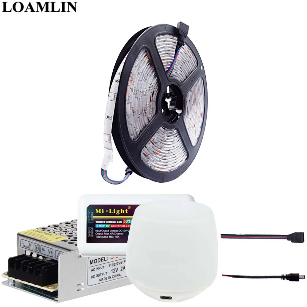 RGB Светодиодная лента SMD5050 30 светодиодов/м Flexibel Light Milight WIFI Ibox1 Led контроллер DC12V