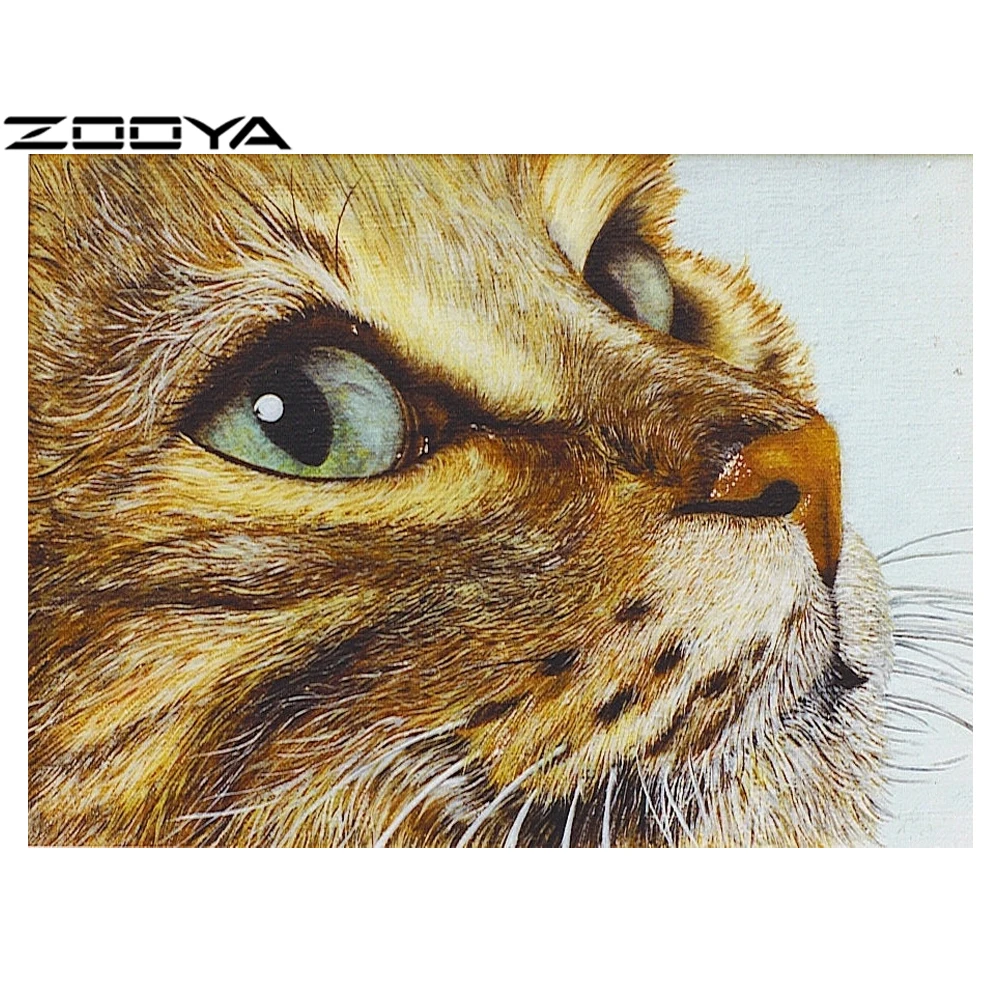 5D DIY Diamond Painting Full Drill Embroidery Cross Stitch Kit Rhinestone Decor Needlework Mosaic Cute Kitten Cat BB863 | Дом и сад