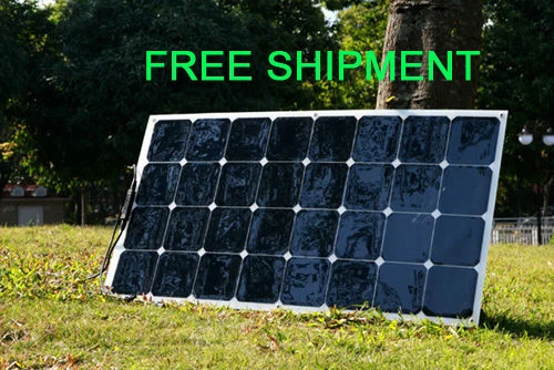 Prix pour Solarparts 1 pcs 100 w flexible pv panneau solaire 12 v cellule solaire/module/kit rv/camping-car/bateau/batterie de voiture chargeur caravane sunpower lumière Prix pour Solarparts 1 pcs 100 w flexible pv panneau solaire 12 v cellule solaire/module/kit rv/camping-car/bateau/batterie de voiture chargeur caravane sunpower lumière