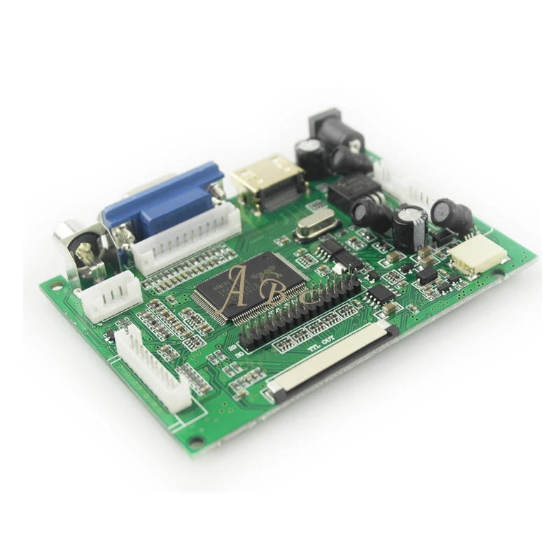 Плата контроллера HDMI VGA 2AV 50P TTL LVDS модуль для Raspberry PI 2 AA090MF11 9 &quot800x480 1 канал 6/8 бит TFT