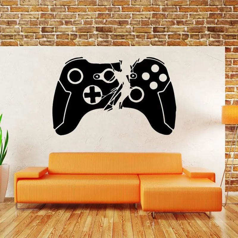 Video Game Sticker Play Decal Gaming Posters Gamer Vinyl Wall Decals Parede Decor Mural 19 Color Choose Video Game Sticker