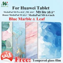 Умный откидной кожаный чехол T5 10 с мраморным рисунком и листом для huawei MediaPad M5 10 pro/M5 10,8 8," M5 Lite 10,1 чехол для планшета