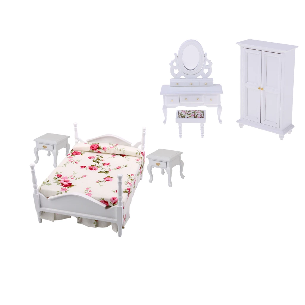 

MagiDeal 1/12 Scale Dollhouse Furniture Miniature Accessory for Bedroom