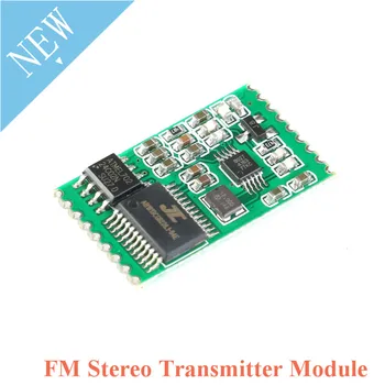 

PLL FM Stereo Transmitter Module Wireless Audio Module With Serial Port Control 76-108MHZ 3-5V 100mW For USB PC Audio Broadcast