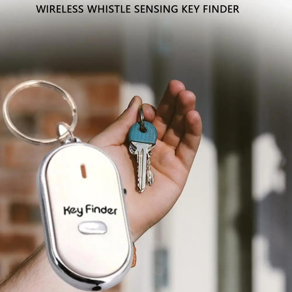 

Qf12145 Wireless Whistle Sensor Key Finder Induction Loss Protector Key Links Electronic Sound Quality
