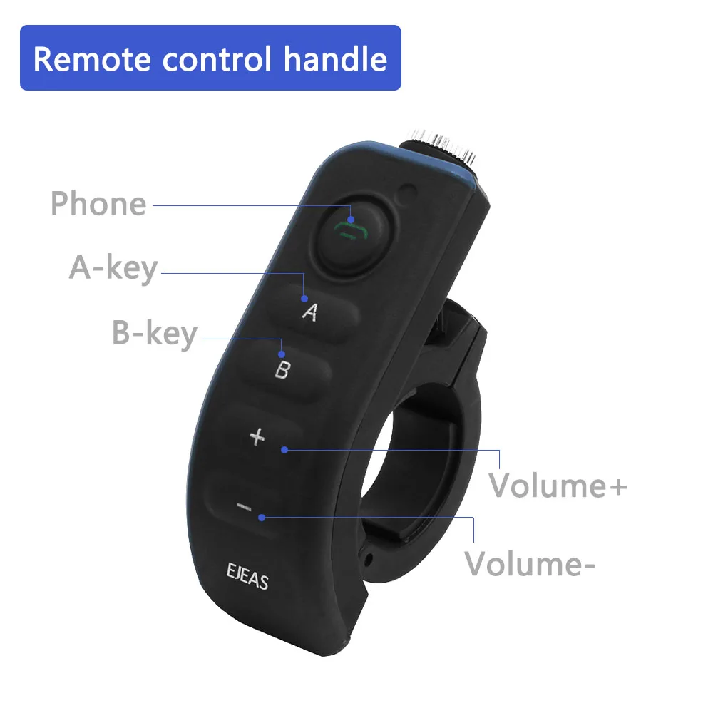 2017 ejeas E6 плюс BT мотоциклетный шлем домофон 1200 м Communicator переговорные гарнитуры Vox с