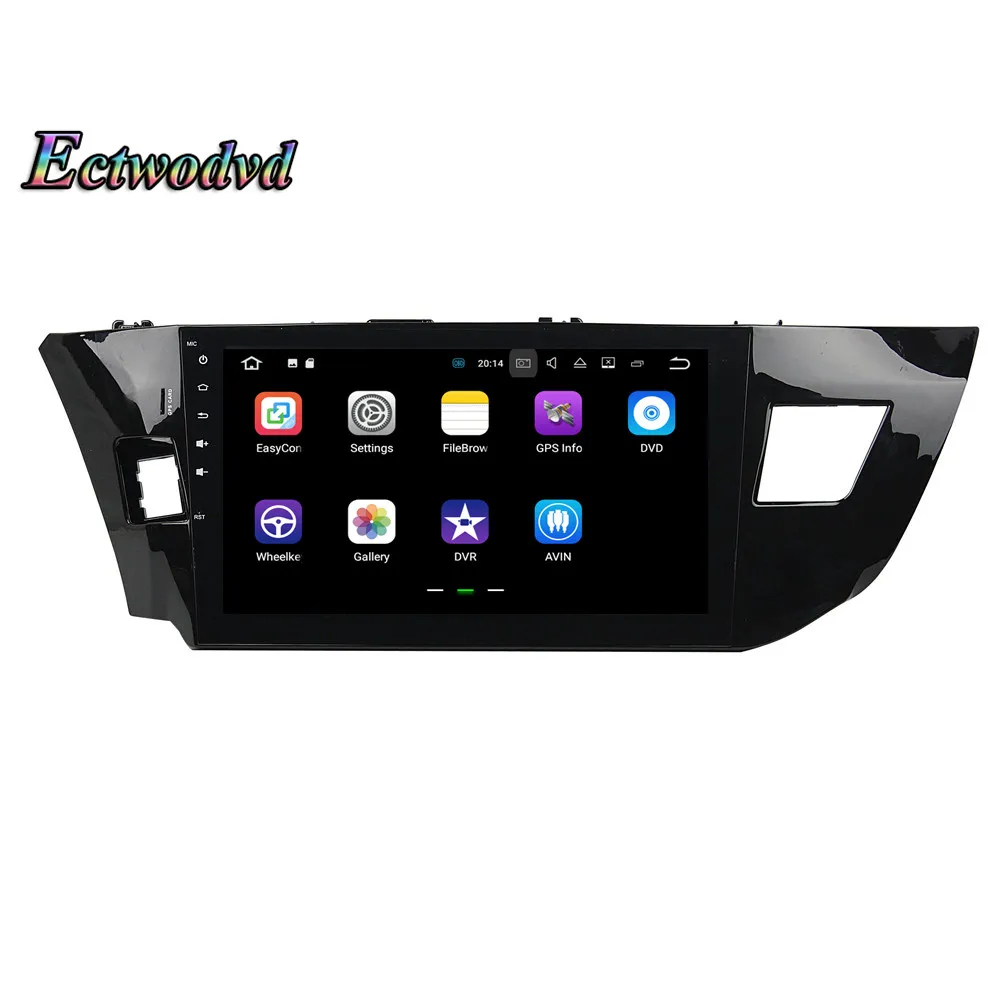 Flash Deal Ectwodvd Octa Core 4G RAM 64G ROM Android 9.0 Car Multimedia DVD Player GPS HeadUnit for Toyota Levin 2013 2014 2015 17