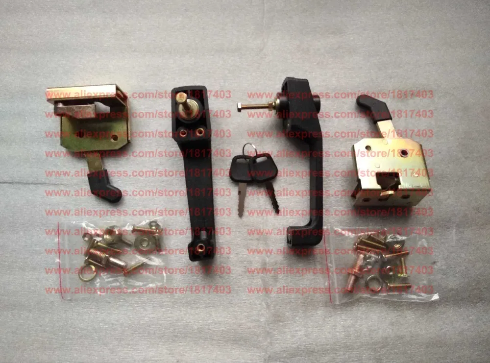 Cabin's door lock and handle, FOTON / FT Tractor Parts, 4565HP