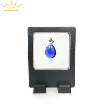 

PET Membrane Accessories Jewelry Ring Packaging 3D Display Box Bague Jewellery Presentation Stand Holder Rack 7x9cm