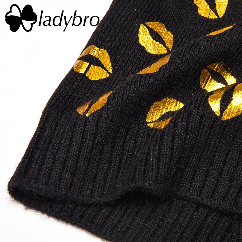 Женская шерстяная Шапка-бини Ladybro, женские головные уборы Skullies Beanies, зимние шапки для девочек, лыжная шапка, повседневная женская теплая вязаная шапка, модная