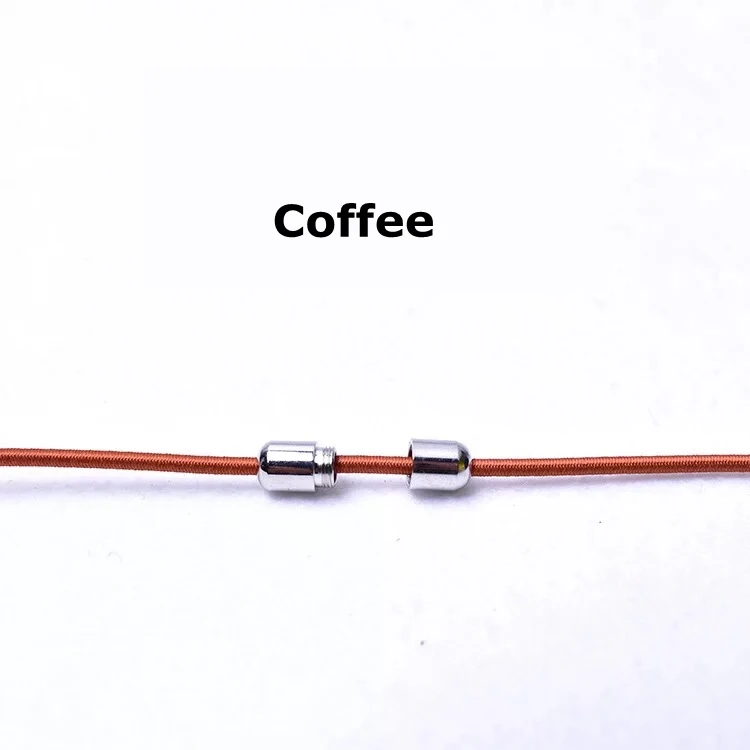 Coffee 1 пара эластичных запирающих шнурков, круглые шнурки без завязок, шнурки для обуви для детей и взрослых, быстро скользящие кроссовки, шнурки для обуви, шнурки - Цвет: Coffee