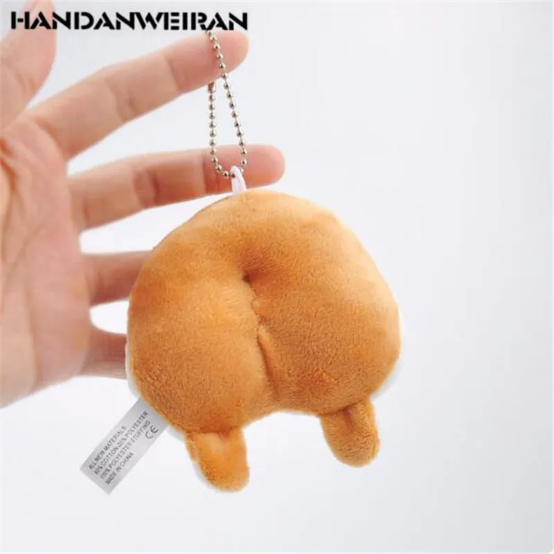 

HANDANWEIRAN 1PCS Best Selling Mini Puppy Fart Plush Pendant Toy Creative Cute Doll Stuffed Toys Company Small Gift 9CM