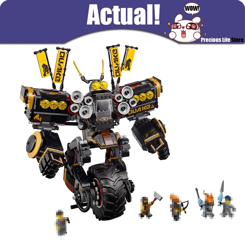 

Lepin 06069 1346Pcs Cole's Quake Mech Series Jay Kai A Gang's Unicycle Building Blocks Toys For Kids 70632 legoingly Ninjagoed