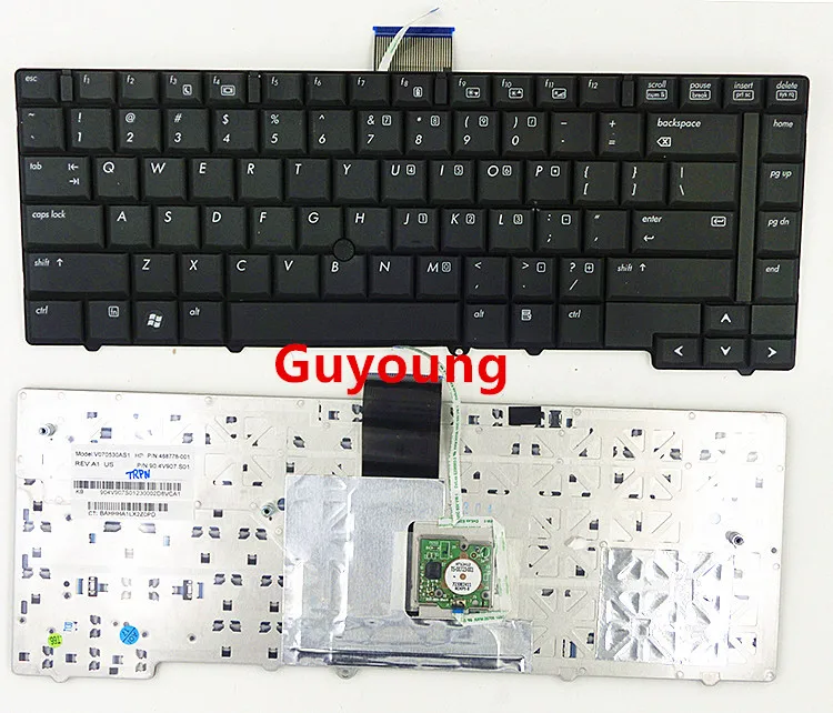 Клавиатура для ноутбука HP EliteBook 6930 6930P 483010-001 468778-001 V070530AS1 черная версия США |