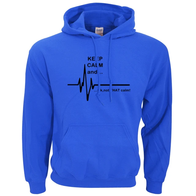 funny men hoodies EKG Heart Rate Paramedic men sweatshirts Keep Calm