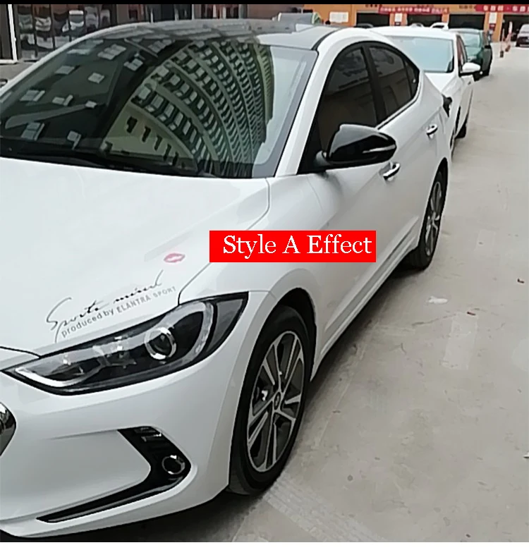 Для hyundai Elantra Avante для I30 внешняя дверь боковое крыло зеркало заднего вида наклейка отделка