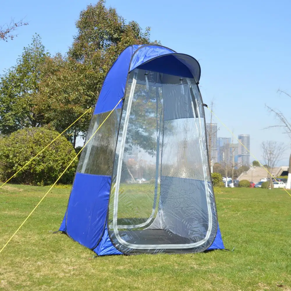 Портативный уединенный Душ Туалет Кемпинг всплывающая палатка фотография палатка подвижная уличная зимняя Рыболовная Палатка со специальным колпачком - Цвет: blue