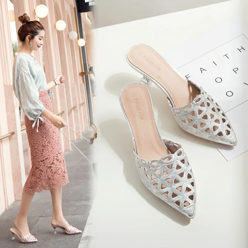 platform heels slippers