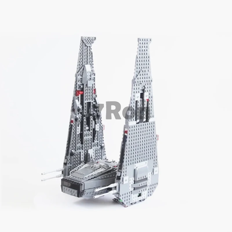 

05006 1053Pcs Star Wars Series Kylo Ren Command Shuttle Model Building Blocks Educational Toys Compatible with Lego 75104
